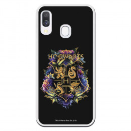 Funda para Samsung Galaxy A40 Oficial de Harry Potter Hogwarts Floral  - Harry Potter