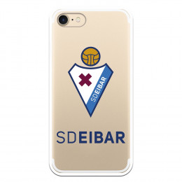 Funda para iPhone 7 del Eibar Escudo Transparente - Licencia Oficial SD Eibar