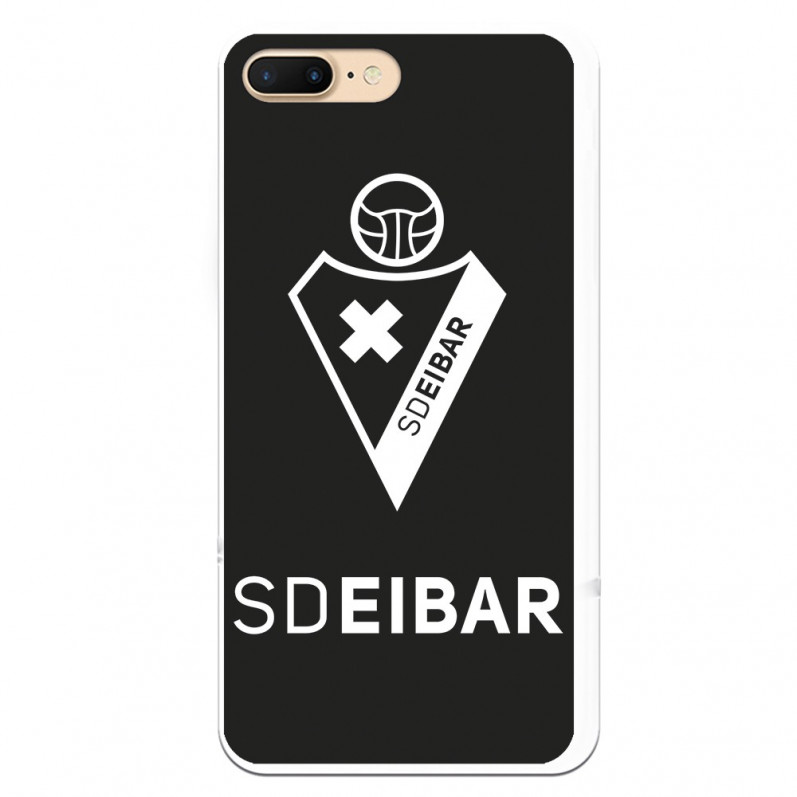 Funda para iPhone 7 Plus del Eibar Escudo Fondo Negro - Licencia Oficial SD Eibar
