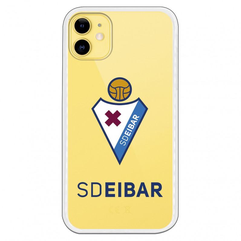 Funda para iPhone 11 del Eibar Escudo Transparente - Licencia Oficial SD Eibar
