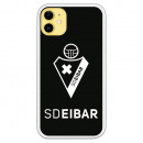 Funda para iPhone 11 del Eibar Escudo Fondo Negro - Licencia Oficial SD Eibar