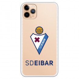 Funda para iPhone 11 Pro Max del Eibar Escudo Transparente - Licencia Oficial SD Eibar