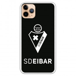 Funda para iPhone 11 Pro Max del Eibar Escudo Fondo Negro - Licencia Oficial SD Eibar