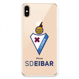 Funda para iPhone XS Max del Eibar Escudo Transparente - Licencia Oficial SD Eibar