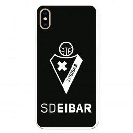 Funda para iPhone XS Max del Eibar Escudo Fondo Negro - Licencia Oficial SD Eibar