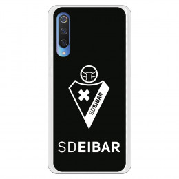 Funda para Xiaomi Mi 9 del Eibar Escudo Fondo Negro - Licencia Oficial SD Eibar