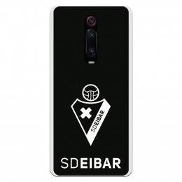 Funda para Xiaomi Mi 9T del Eibar Escudo Fondo Negro - Licencia Oficial SD Eibar