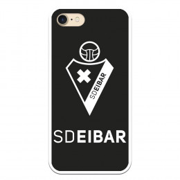 Funda para iPhone 8 Oficial del SD Eibar  Escudo Fondo Negro - Licencia Oficial del SD Eibar