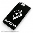 Carcasa para iPhone 8 Plus Oficial del SD Eibar  Escudo Fondo Negro - Licencia Oficial del SD Eibar