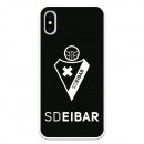 Funda para iPhone XS Oficial del SD Eibar  Escudo Fondo Negro - Licencia Oficial del SD Eibar
