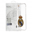 Carcasa Oficial Real Madrid Escudo Transparente para iPhone X
