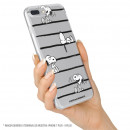 Carcasa para iPhone 8 Plus Oficial de Peanuts Snoopy rayas - Snoopy