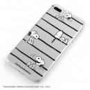 Carcasa para iPhone 8 Plus Oficial de Peanuts Snoopy rayas - Snoopy