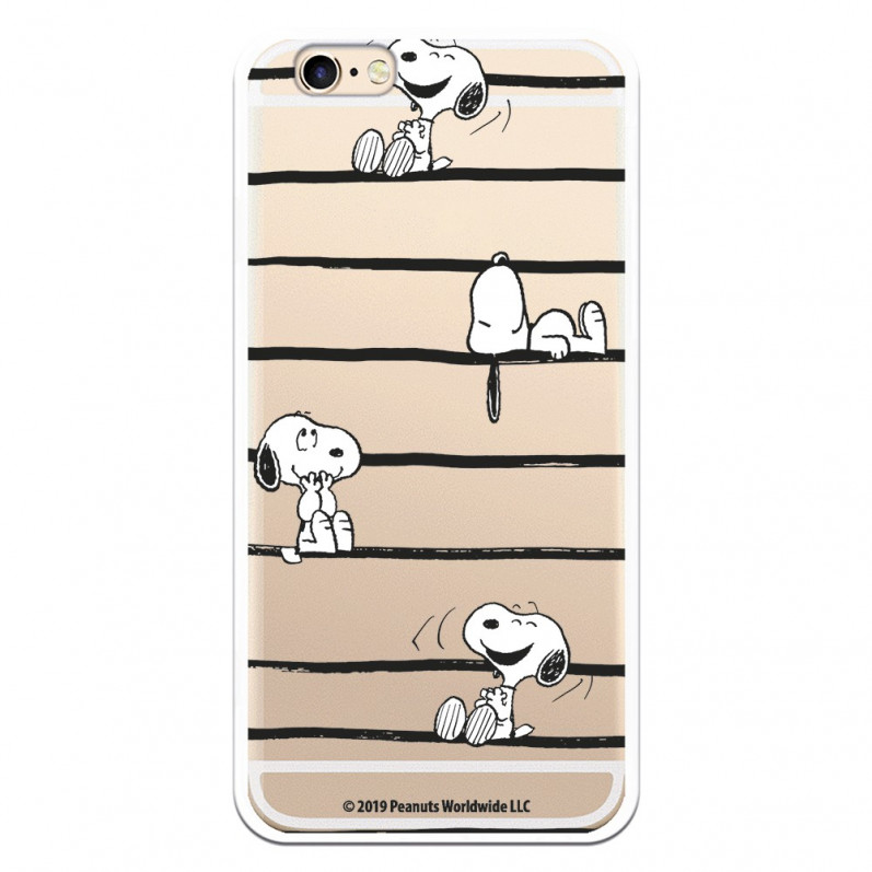Funda para iPhone 6S Oficial de Peanuts Snoopy rayas - Snoopy