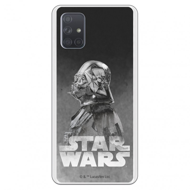 Funda para Samsung Galaxy A71 Oficial de Star Wars Darth Vader Fondo negro - Star Wars