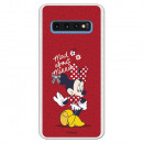 Carcasa Disney Minnie Mad about Minnie para Samsung Galaxy S10 - La Casa de las Carcasas