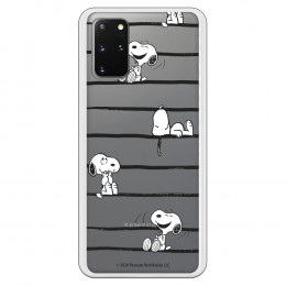 Funda para Samsung Galaxy S20 Plus Oficial de Peanuts Snoopy rayas - Snoopy