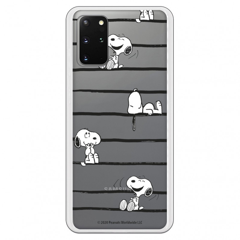 Funda para Samsung Galaxy S20 Plus Oficial de Peanuts Snoopy rayas - Snoopy