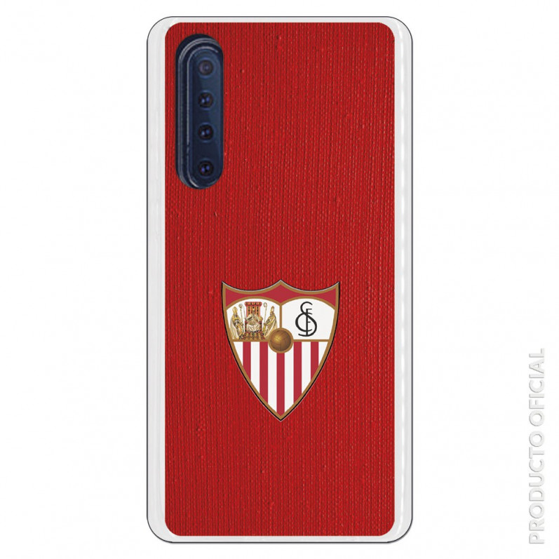 Carcasa Oficial Sevilla escudo color fondo rojo para Huawei P30- La Casa de las Carcasas
