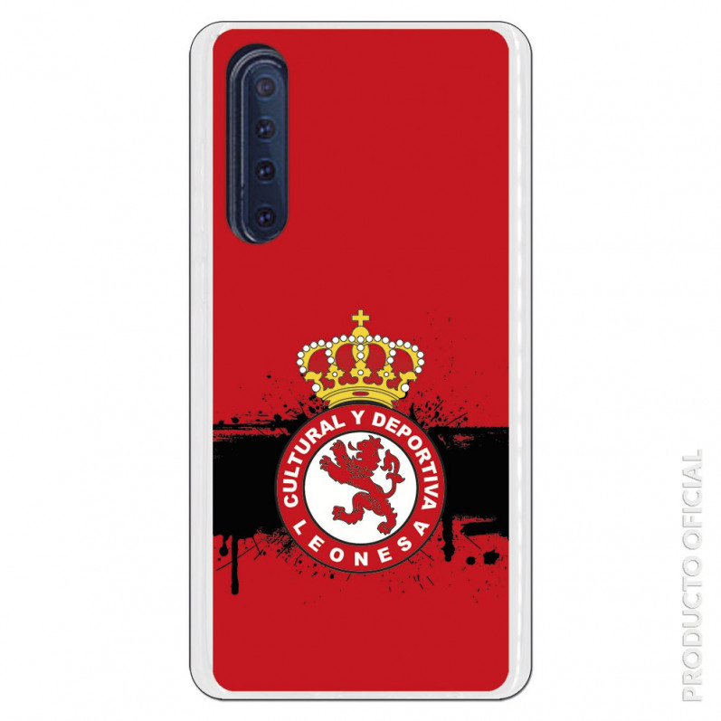 Carcasa Oficial Cultural y Deportiva Leonesa Escudo fondo rojo para Huawei P30- La Casa de las Carcasas
