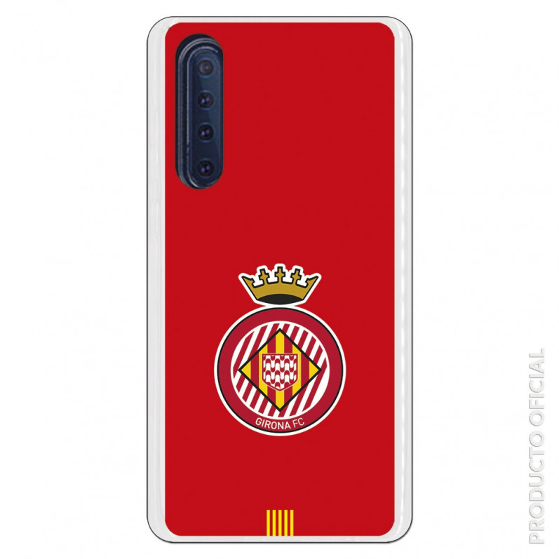Carcasa Oficial Girona FC Escudo Equi roja para Huawei P30- La Casa de las Carcasas