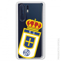 Carcasa Oficial Real Oviedo Escudo sobre transparente para Huawei P30- La Casa de las Carcasas