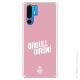Carcasa Oficial Girona FC Orgull Gironi rosa para Huawei P30 Pro- La Casa de las Carcasas
