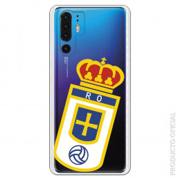 Carcasa Oficial Real Oviedo Escudo sobre transparente para Huawei P30 Pro- La Casa de las Carcasas