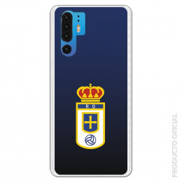 Carcasa Oficial Real Oviedo Escudo Fondo degradado para Huawei P30 Pro- La Casa de las Carcasas