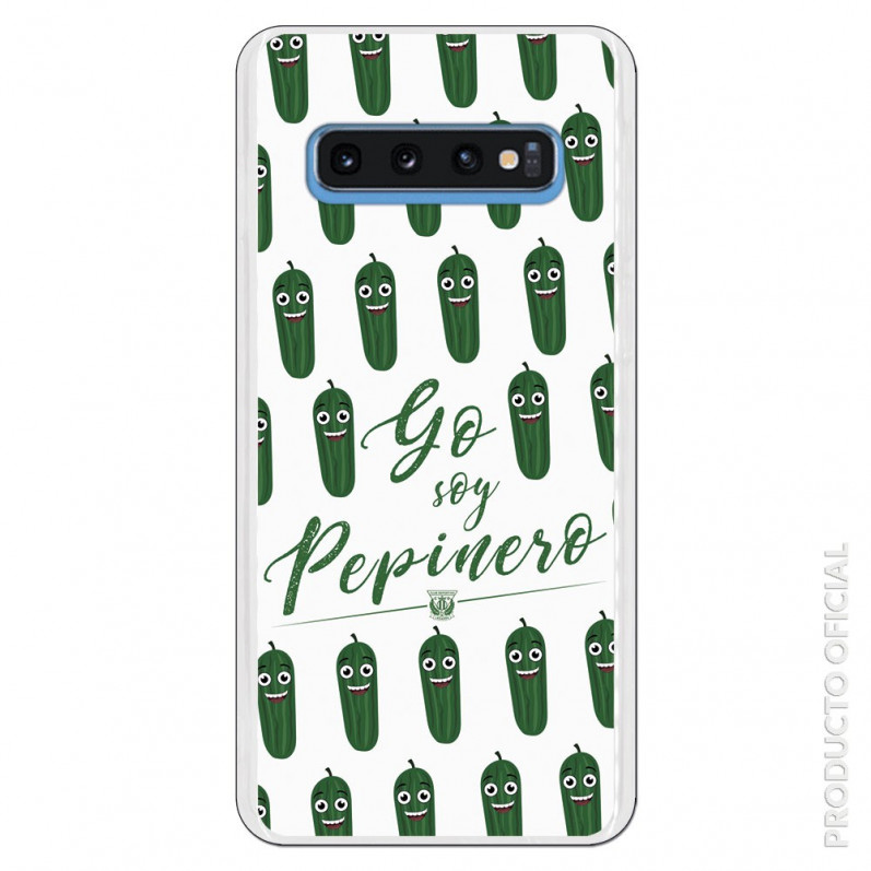 Carcasa Oficial Leganés yo soy pepinero blanca para Samsung Galaxy S10- La Casa de las Carcasas