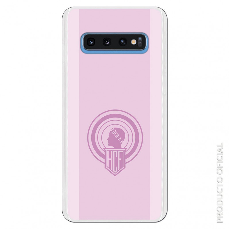 Carcasa Oficial Hércules escudo rosa para Samsung Galaxy S10- La Casa de las Carcasas