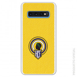 Carcasa Oficial Hércules escudo fondo amarillo para Samsung Galaxy S10- La Casa de las Carcasas
