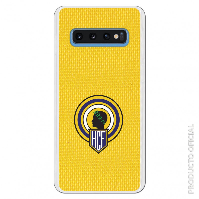 Carcasa Oficial Hércules escudo fondo amarillo para Samsung Galaxy S10- La Casa de las Carcasas