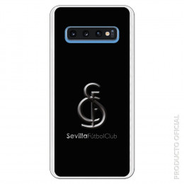 Carcasa Oficial Celta trama fondo negro para Samsung Galaxy S10- La Casa de las Carcasas