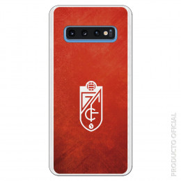 Carcasa Oficial Granada Textura Roja Escudo Blanco SS18 para Samsung Galaxy S10- La Casa de las Carcasas