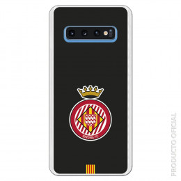Carcasa Oficial Girona FC Escudo Equi negra para Samsung Galaxy S10- La Casa de las Carcasas