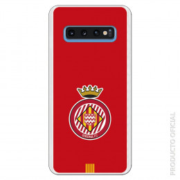 Carcasa Oficial Girona FC Escudo Equi roja para Samsung Galaxy S10- La Casa de las Carcasas
