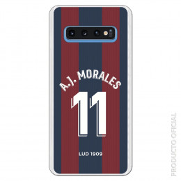 Carcasa Oficial Levante Unión Deportiva A.J.Morales 1a Equipación SS18 para Samsung Galaxy S10- La Casa de las Carcasas