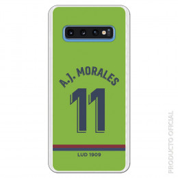 Carcasa Oficial Levante Unión Deportiva A.J.Morales 3a Equipación SS18 para Samsung Galaxy S10- La Casa de las Carcasas