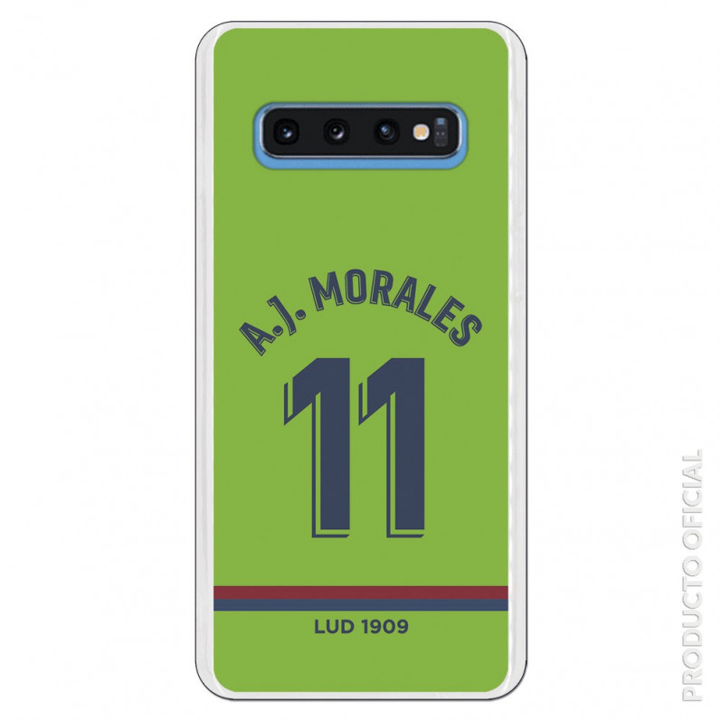 Carcasa Oficial Levante Unión Deportiva A.J.Morales 3a Equipación SS18 para Samsung Galaxy S10- La Casa de las Carcasas