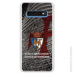 Carcasa Oficial Escudo S.D. Ponferradina somos bercianos somos guerreros para Samsung Galaxy S10- La Casa de las Carcasas