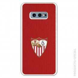 Carcasa Oficial Sevilla escudo color fondo rojo para Samsung Galaxy S10 Lite- La Casa de las Carcasas