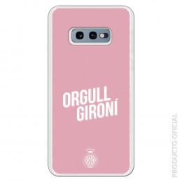 Carcasa Oficial Girona FC Orgull Gironi rosa para Samsung Galaxy S10 Lite- La Casa de las Carcasas