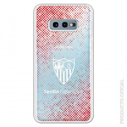 Carcasa Oficial Sevilla Escudo blanco semitono rojo Transparente SS18 para Samsung Galaxy S10 Lite- La Casa de las Carcasas