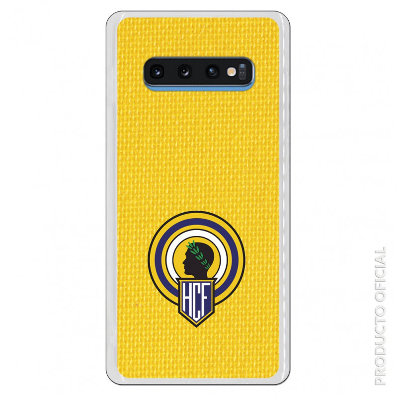 Carcasa Oficial Hércules escudo fondo amarillo para Samsung Galaxy S10 Plus- La Casa de las Carcasas