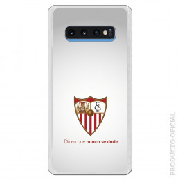 Carcasa Oficial Sevilla sobre fondo retro para Samsung Galaxy S10 Plus- La Casa de las Carcasas