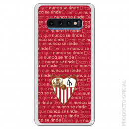 Carcasa Oficial Sevilla fondo nunca se rinde para Samsung Galaxy S10 Plus- La Casa de las Carcasas