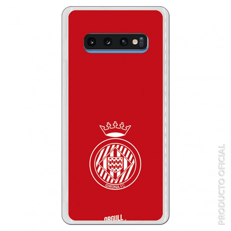 Carcasa Oficial Girona FC Escudo Equi roja para Samsung Galaxy S10 Plus- La Casa de las Carcasas