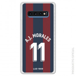 Carcasa Oficial Levante Unión Deportiva A.J.Morales 1a Equipación SS18 para Samsung Galaxy S10 Plus- La Casa de las Carcasas