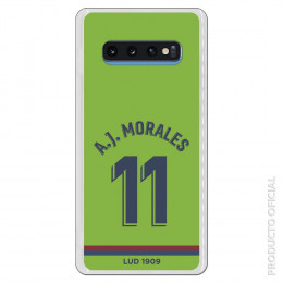 Carcasa Oficial Levante Unión Deportiva A.J.Morales 3a Equipación SS18 para Samsung Galaxy S10 Plus- La Casa de las Carcasas